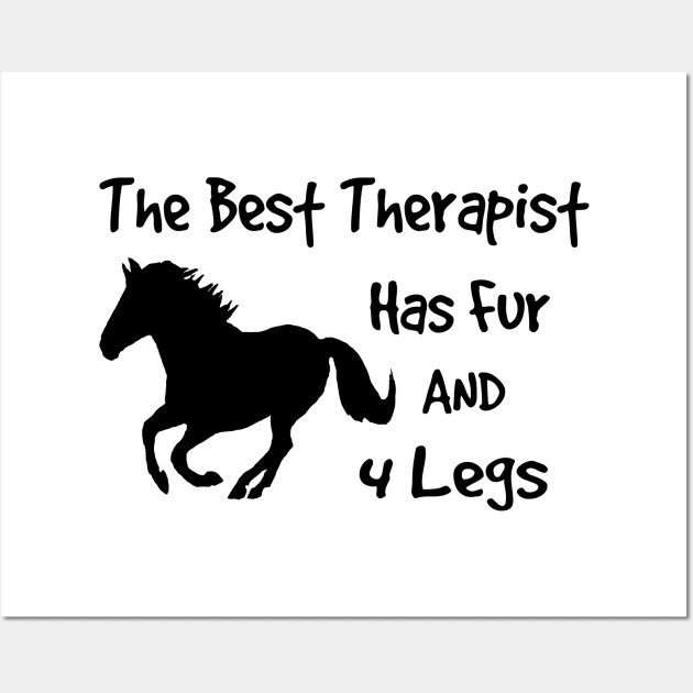 The best therapist/Horse Wall Art by Shyflyer